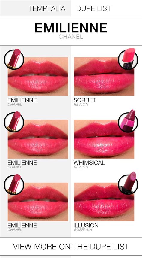 emilienne chanel lipstick|chanel lip balm color chart.